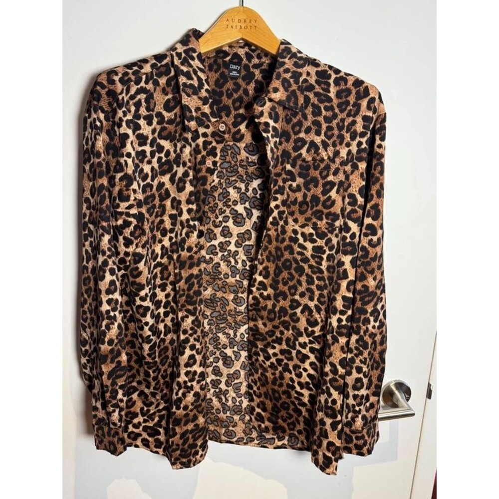 Cheetah Print Button Up